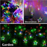 Twinkling Star LED Curtain Lights | Decorative Warm Glow Fairy String Lights for Bedroom, Festivals & Events. - Image 2