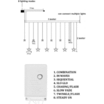 Twinkling Star LED Curtain Lights | Decorative Warm Glow Fairy String Lights for Bedroom, Festivals & Events. - Image 4