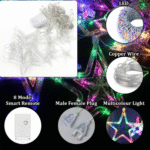 Twinkling Star LED Curtain Lights | Decorative Warm Glow Fairy String Lights for Bedroom, Festivals & Events. - Image 5