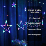 Twinkling Star LED Curtain Lights | Decorative Warm Glow Fairy String Lights for Bedroom, Festivals & Events. - Image 3