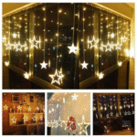 Twinkling Star LED Curtain Lights | Decorative Warm Glow Fairy String Lights for Bedroom, Festivals & Events - Image 4