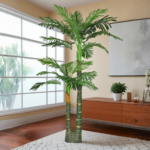 5-feet artificial palm plant in a modern living room.