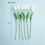 Elegant Artificial Tulip Flowers for Home Décor – Premium Faux Tulip Bouquet for Vase & Table Decoration. - Image 3