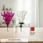 Elegant Artificial Flower Blossom Bunch for Home Decoration – Realistic Bloom Stems for Vases & Table Arrangements. - Image 2