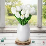 Elegant Artificial Tulip Flowers for Home Décor – Premium Faux Tulip Bouquet for Vase & Table Decoration. - Image 4