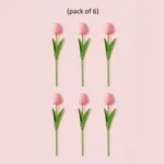 Luxury Artificial Tulip Flower Bunch for Home Decoration – Real Touch Faux Tulips for Vase & Gifting. - Image 3