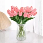 Luxury Artificial Tulip Flower Bunch for Home Decoration – Real Touch Faux Tulips for Vase & Gifting.