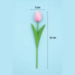 Luxury Artificial Tulip Flower Bunch for Home Decoration – Real Touch Faux Tulips for Vase & Gifting. - Image 2