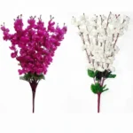 Elegant Artificial Flower Blossom Bunch for Home Decoration – Realistic Bloom Stems for Vases & Table Arrangements. - Image 3