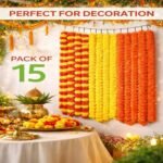 Artificial Marigold Garland Decorative Flower Strings.