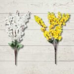 Artificial cherry blossom flower bunch in pink and white for home and event decoration.