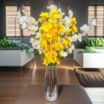 Elegant Artificial Flower Blossom Bunch for Home Decoration – Realistic Bloom Stems for Vases & Table Arrangements. - Image 4