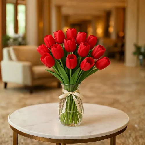 k9s1l2stj5dca1oycp5q Elegant Artificial Tulip Flowers for Home Décor – Premium Faux Tulip Bouquet for Vase & Table Decoration. - Image 1