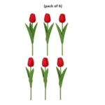 Elegant Artificial Tulip Flowers for Home Décor – Premium Faux Tulip Bouquet for Vase & Table Decoration. - Image 3